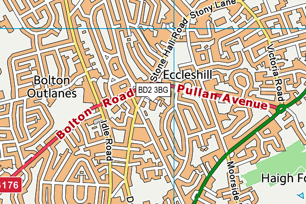 BD2 3BG map - OS VectorMap District (Ordnance Survey) BD2 3BG map - OS VectorMap District (Ordnance Survey)