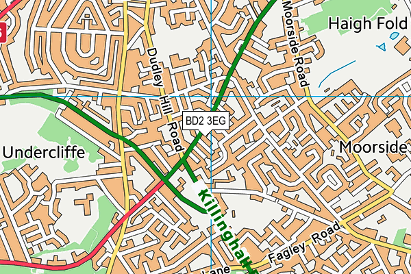 BD2 3EG map - OS VectorMap District (Ordnance Survey) BD2 3EG map - OS VectorMap District (Ordnance Survey)