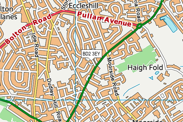 BD2 3EY map - OS VectorMap District (Ordnance Survey) BD2 3EY map - OS VectorMap District (Ordnance Survey)
