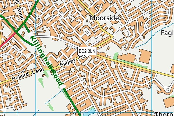 BD2 3LN map - OS VectorMap District (Ordnance Survey) BD2 3LN map - OS VectorMap District (Ordnance Survey)