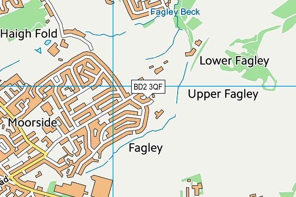 BD2 3QF map - OS VectorMap District (Ordnance Survey) BD2 3QF map - OS VectorMap District (Ordnance Survey)