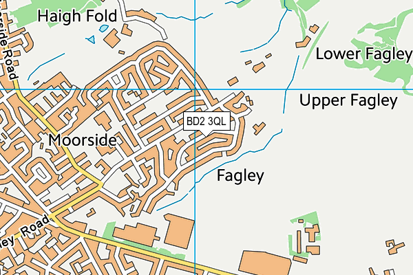BD2 3QL map - OS VectorMap District (Ordnance Survey)