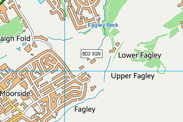 BD2 3QN map - OS VectorMap District (Ordnance Survey) BD2 3QN map - OS VectorMap District (Ordnance Survey)