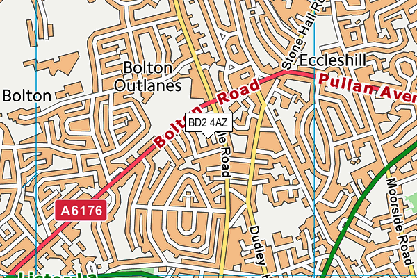 BD2 4AZ map - OS VectorMap District (Ordnance Survey) BD2 4AZ map - OS VectorMap District (Ordnance Survey)