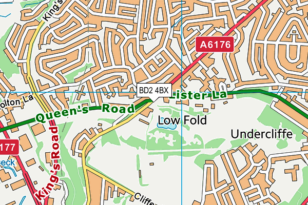 BD2 4BX map - OS VectorMap District (Ordnance Survey) BD2 4BX map - OS VectorMap District (Ordnance Survey)