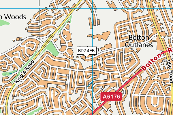BD2 4EB map - OS VectorMap District (Ordnance Survey) BD2 4EB map - OS VectorMap District (Ordnance Survey)