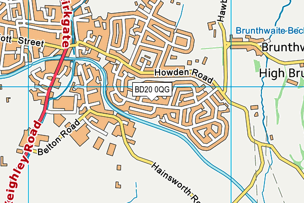 BD20 0QG map - OS VectorMap District (Ordnance Survey) BD20 0QG map - OS VectorMap District (Ordnance Survey)