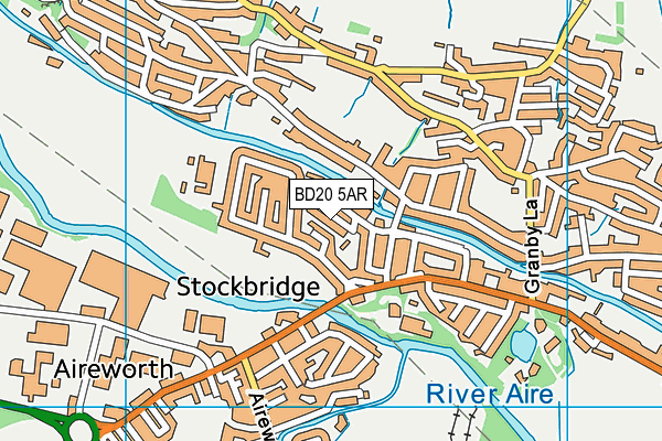 BD20 5AR map - OS VectorMap District (Ordnance Survey) BD20 5AR map - OS VectorMap District (Ordnance Survey)