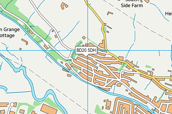 BD20 5DH map - OS VectorMap District (Ordnance Survey) BD20 5DH map - OS VectorMap District (Ordnance Survey)