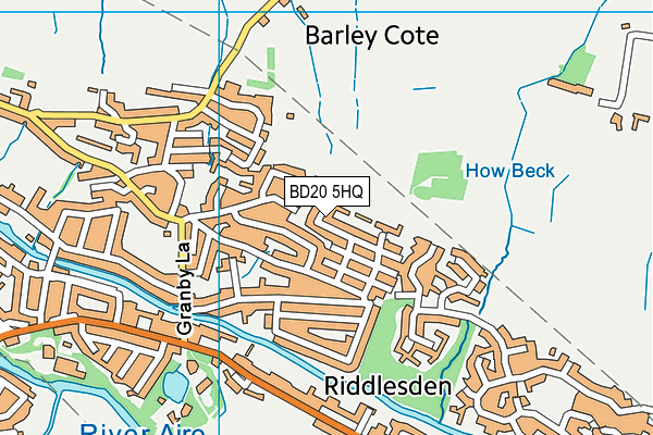 BD20 5HQ map - OS VectorMap District (Ordnance Survey) BD20 5HQ map - OS VectorMap District (Ordnance Survey)