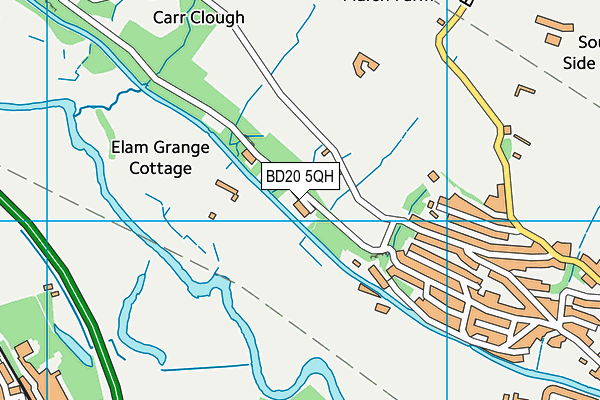 BD20 5QH map - OS VectorMap District (Ordnance Survey) BD20 5QH map - OS VectorMap District (Ordnance Survey)