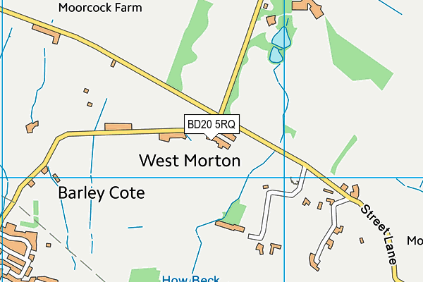 BD20 5RQ map - OS VectorMap District (Ordnance Survey)