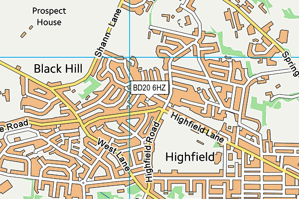 BD20 6HZ map - OS VectorMap District (Ordnance Survey) BD20 6HZ map - OS VectorMap District (Ordnance Survey)