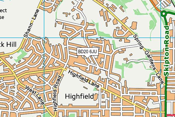 BD20 6JU map - OS VectorMap District (Ordnance Survey) BD20 6JU map - OS VectorMap District (Ordnance Survey)