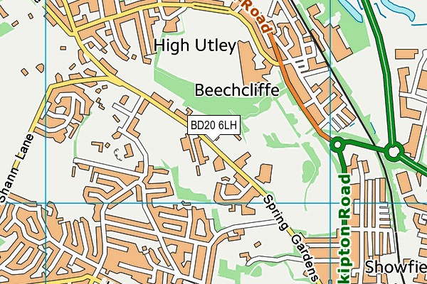 BD20 6LH map - OS VectorMap District (Ordnance Survey) BD20 6LH map - OS VectorMap District (Ordnance Survey)