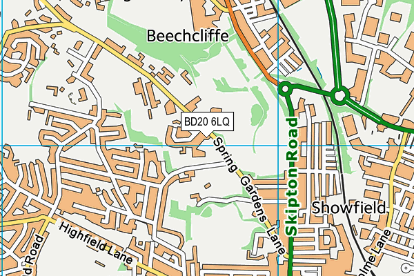 BD20 6LQ map - OS VectorMap District (Ordnance Survey) BD20 6LQ map - OS VectorMap District (Ordnance Survey)
