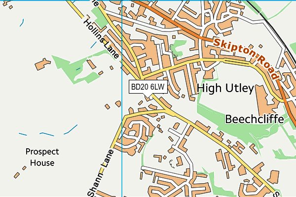 BD20 6LW map - OS VectorMap District (Ordnance Survey) BD20 6LW map - OS VectorMap District (Ordnance Survey)