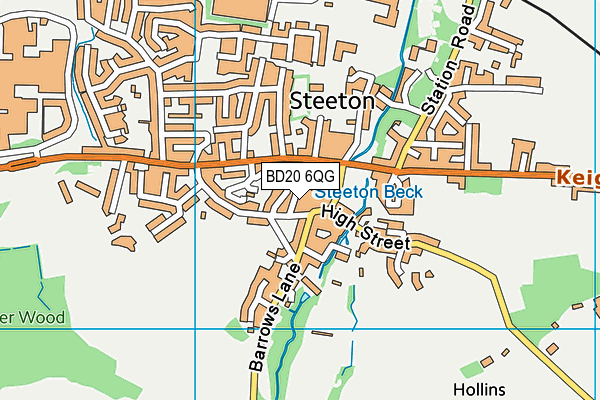 BD20 6QG map - OS VectorMap District (Ordnance Survey) BD20 6QG map - OS VectorMap District (Ordnance Survey)