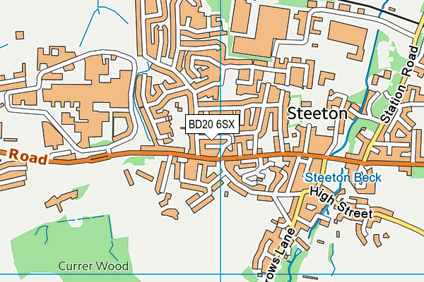 BD20 6SX map - OS VectorMap District (Ordnance Survey) BD20 6SX map - OS VectorMap District (Ordnance Survey)