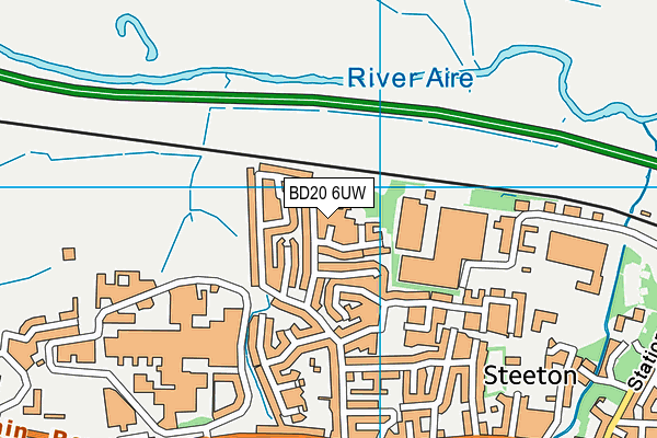 BD20 6UW map - OS VectorMap District (Ordnance Survey) BD20 6UW map - OS VectorMap District (Ordnance Survey)