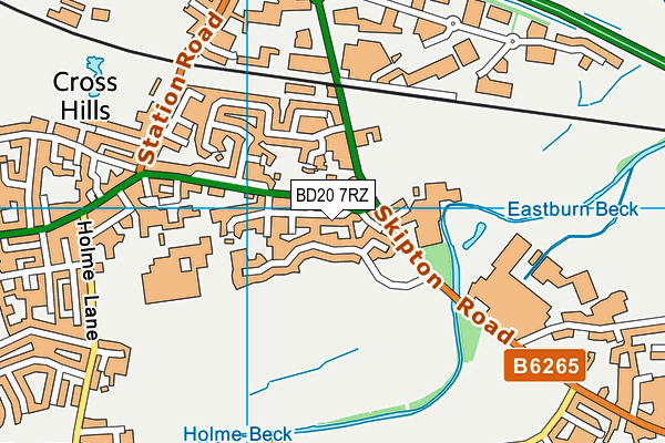 BD20 7RZ map - OS VectorMap District (Ordnance Survey) BD20 7RZ map - OS VectorMap District (Ordnance Survey)