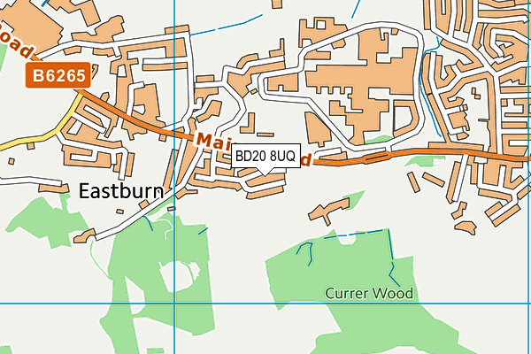 BD20 8UQ map - OS VectorMap District (Ordnance Survey) BD20 8UQ map - OS VectorMap District (Ordnance Survey)