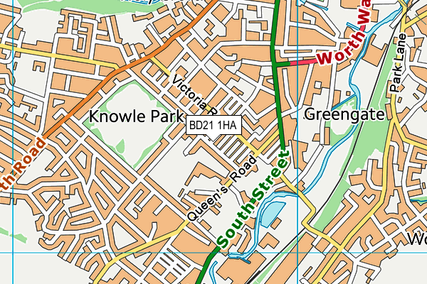 BD21 1HA map - OS VectorMap District (Ordnance Survey) BD21 1HA map - OS VectorMap District (Ordnance Survey)