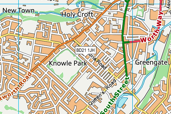 BD21 1JH map - OS VectorMap District (Ordnance Survey) BD21 1JH map - OS VectorMap District (Ordnance Survey)
