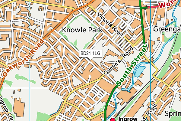 BD21 1LG map - OS VectorMap District (Ordnance Survey) BD21 1LG map - OS VectorMap District (Ordnance Survey)