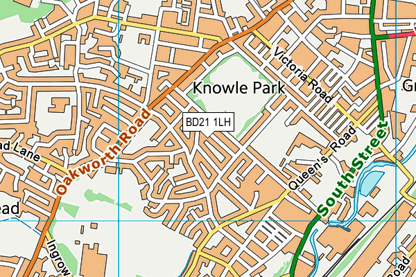 BD21 1LH map - OS VectorMap District (Ordnance Survey) BD21 1LH map - OS VectorMap District (Ordnance Survey)
