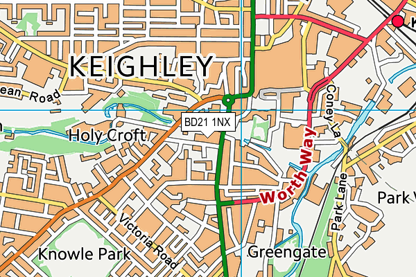 BD21 1NX map - OS VectorMap District (Ordnance Survey) BD21 1NX map - OS VectorMap District (Ordnance Survey)