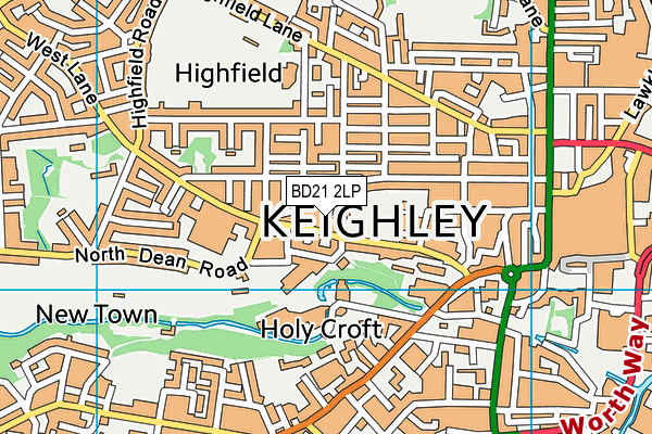 BD21 2LP map - OS VectorMap District (Ordnance Survey) BD21 2LP map - OS VectorMap District (Ordnance Survey)