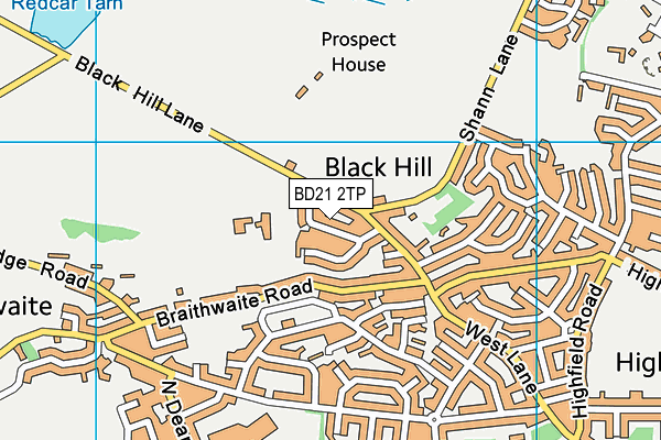 BD21 2TP map - OS VectorMap District (Ordnance Survey) BD21 2TP map - OS VectorMap District (Ordnance Survey)