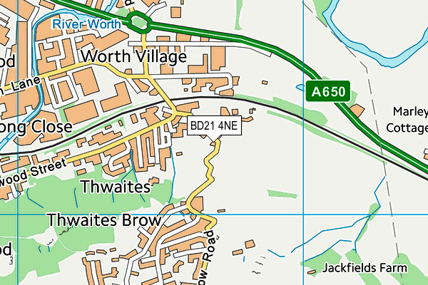 BD21 4NE map - OS VectorMap District (Ordnance Survey) BD21 4NE map - OS VectorMap District (Ordnance Survey)