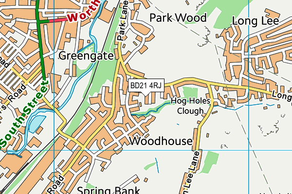 BD21 4RJ map - OS VectorMap District (Ordnance Survey) BD21 4RJ map - OS VectorMap District (Ordnance Survey)