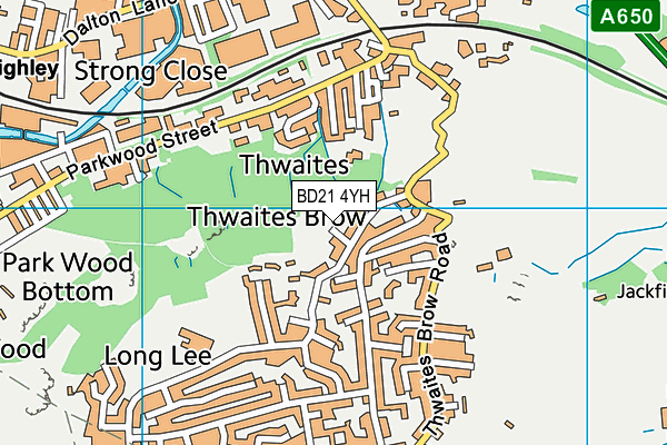BD21 4YH map - OS VectorMap District (Ordnance Survey) BD21 4YH map - OS VectorMap District (Ordnance Survey)