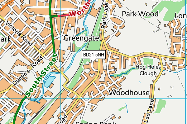 BD21 5NH map - OS VectorMap District (Ordnance Survey)