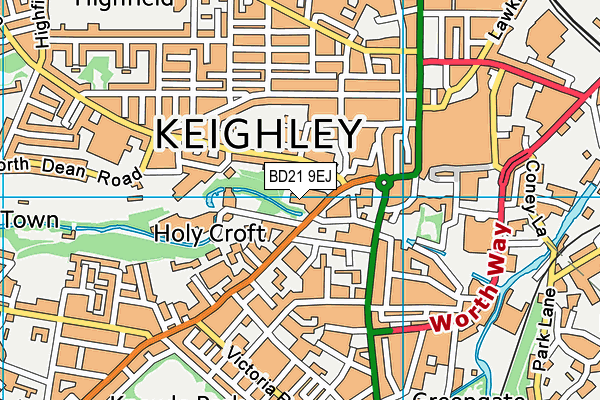 BD21 9EJ map - OS VectorMap District (Ordnance Survey) BD21 9EJ map - OS VectorMap District (Ordnance Survey)