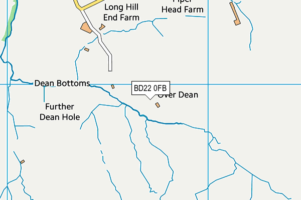 BD22 0FB map - OS VectorMap District (Ordnance Survey) BD22 0FB map - OS VectorMap District (Ordnance Survey)