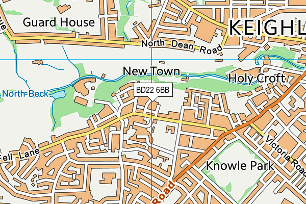 BD22 6BB map - OS VectorMap District (Ordnance Survey) BD22 6BB map - OS VectorMap District (Ordnance Survey)