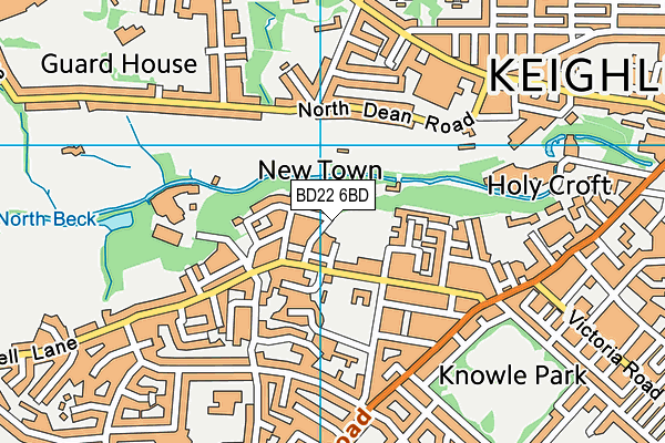BD22 6BD map - OS VectorMap District (Ordnance Survey) BD22 6BD map - OS VectorMap District (Ordnance Survey)