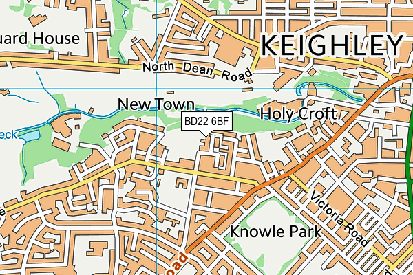 BD22 6BF map - OS VectorMap District (Ordnance Survey) BD22 6BF map - OS VectorMap District (Ordnance Survey)