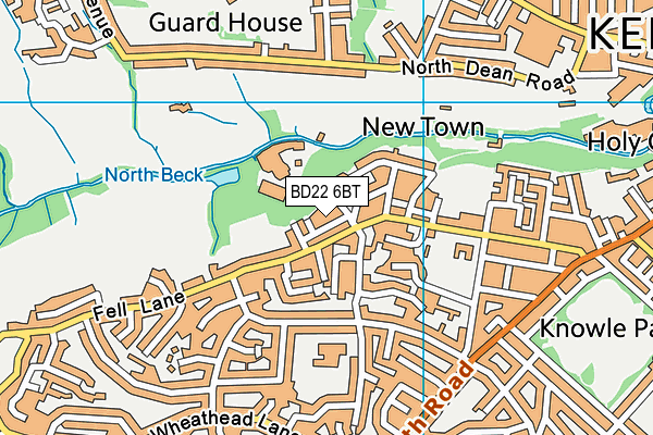 BD22 6BT map - OS VectorMap District (Ordnance Survey) BD22 6BT map - OS VectorMap District (Ordnance Survey)