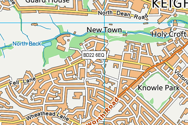 BD22 6EQ map - OS VectorMap District (Ordnance Survey) BD22 6EQ map - OS VectorMap District (Ordnance Survey)