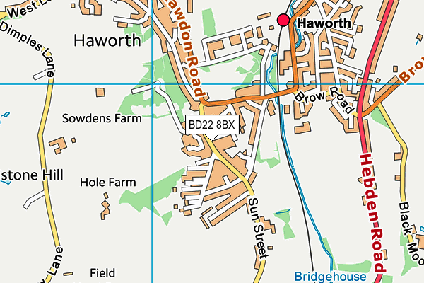 BD22 8BX map - OS VectorMap District (Ordnance Survey) BD22 8BX map - OS VectorMap District (Ordnance Survey)