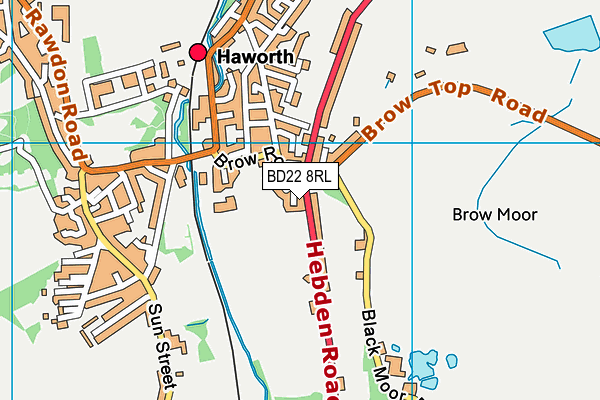 BD22 8RL map - OS VectorMap District (Ordnance Survey) BD22 8RL map - OS VectorMap District (Ordnance Survey)