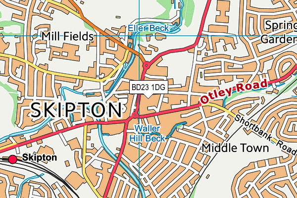 BD23 1DG map - OS VectorMap District (Ordnance Survey) BD23 1DG map - OS VectorMap District (Ordnance Survey)
