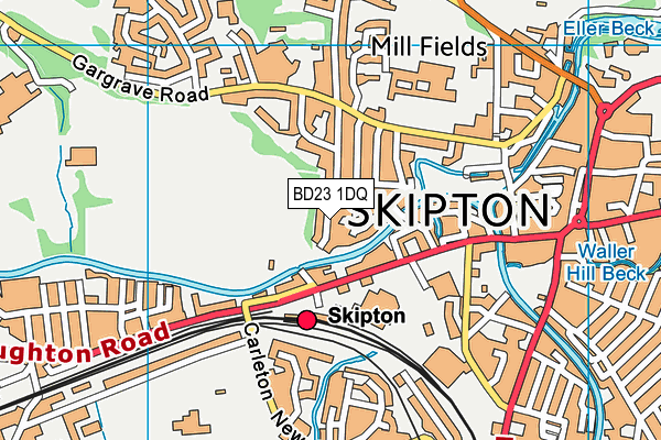 BD23 1DQ map - OS VectorMap District (Ordnance Survey) BD23 1DQ map - OS VectorMap District (Ordnance Survey)