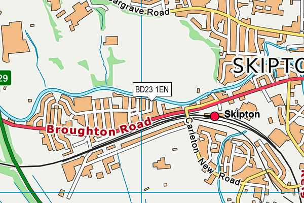 BD23 1EN map - OS VectorMap District (Ordnance Survey)