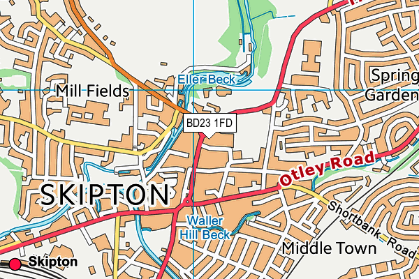 BD23 1FD map - OS VectorMap District (Ordnance Survey) BD23 1FD map - OS VectorMap District (Ordnance Survey)